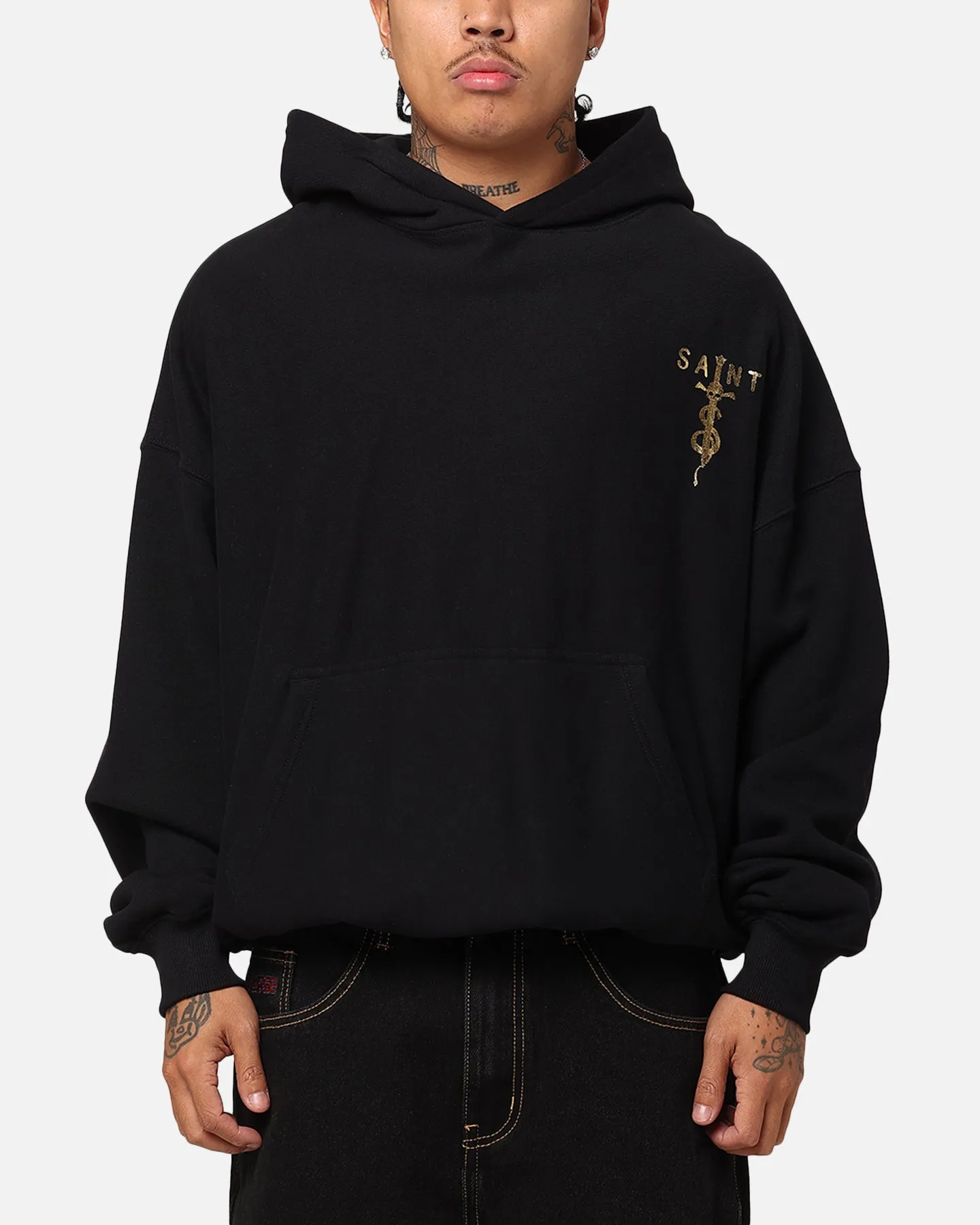 City Mood Saint Morta Daggers Premium Hoodie Black/Gold