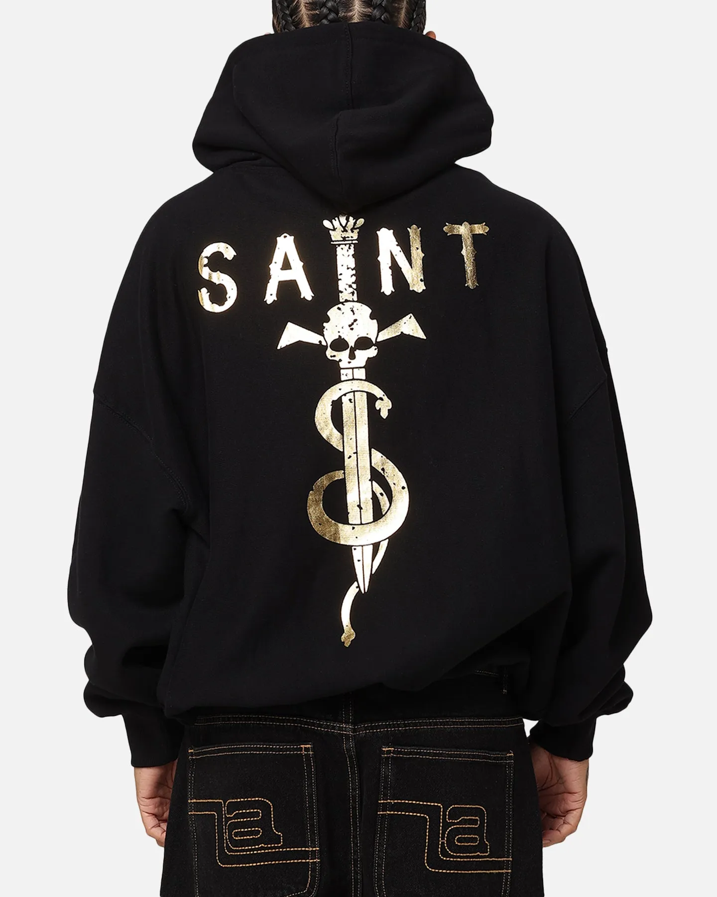 Saint Morta Daggers Premium Hoodie Black/Gold Comfortable