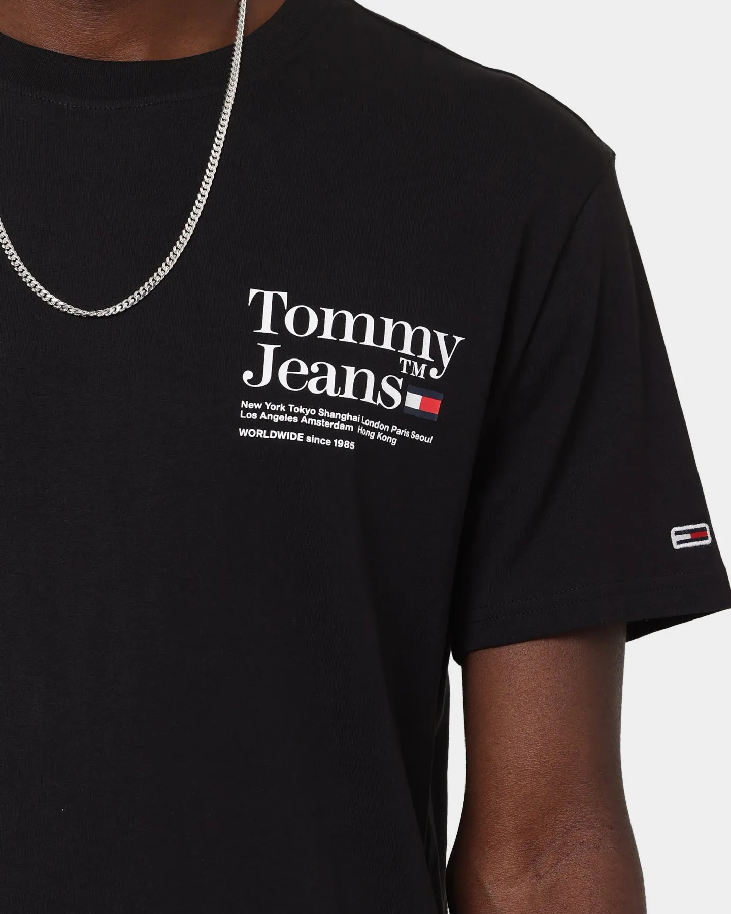 Tommy Jeans TJM Tommy Text T-Shirt Black RelaxedFit