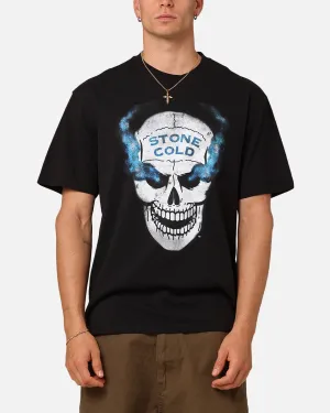 Mitchell & Ness X WWE Stone Cold Steve Austin Skull T-Shirt Overdyed Black Flexible Wear