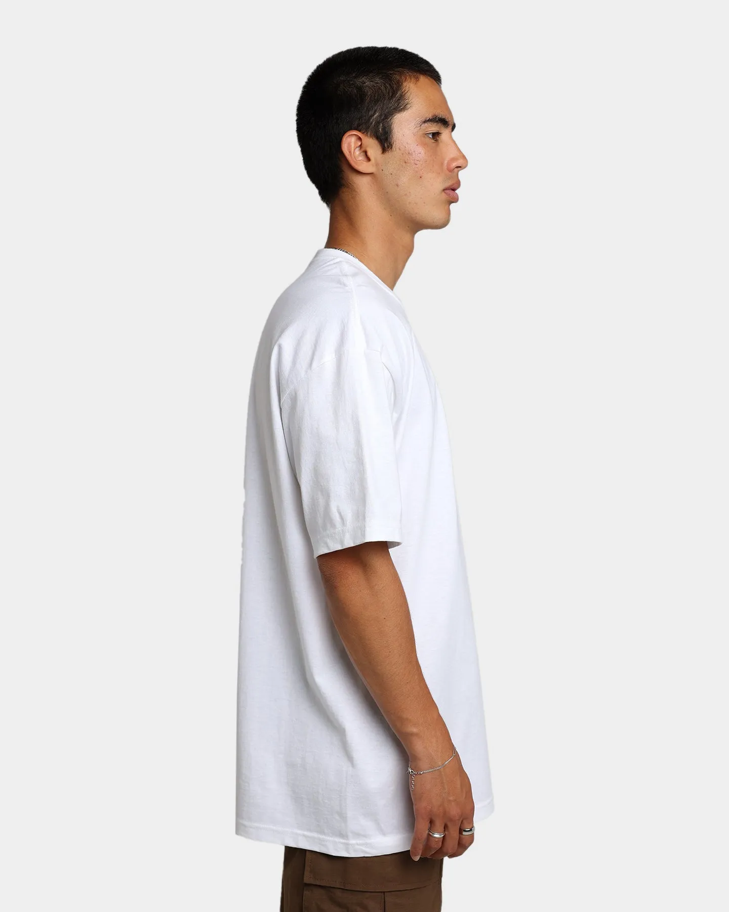 Bold Look Trendy Piece Rats Get Fat Brick T-Shirt White