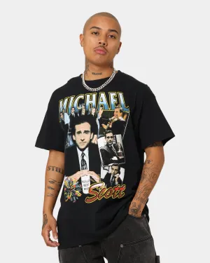 American Thrift X The Office Michael Scott Vintage T-Shirt Black Seasonal Casual
