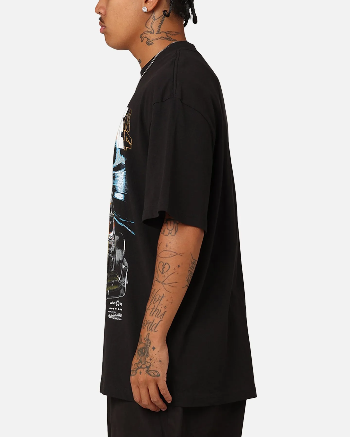 Mitchell & Ness X McLaren Lando Norris #4 Track T-Shirt Faded Black Essential Fit