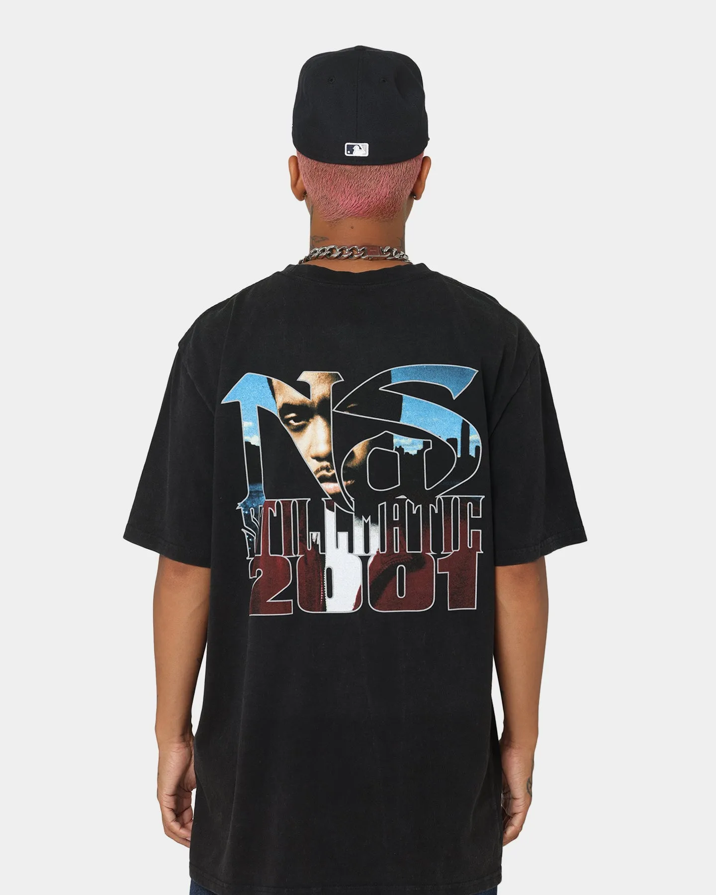 Urban Fashion Nas Stillmatic 2001 T-Shirt Washed Black