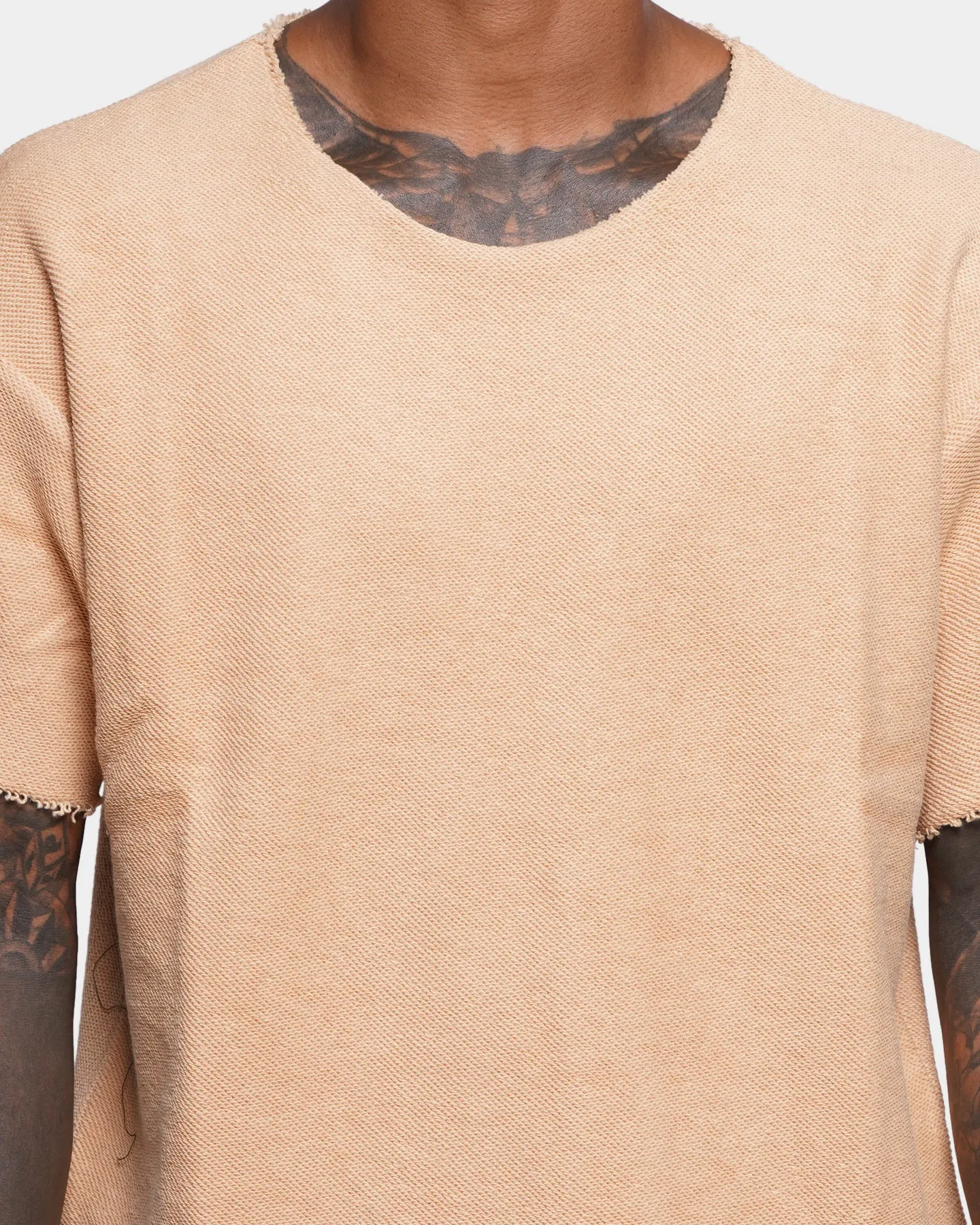 Side Vent Design Minimal Style Trend XXIII Albion Inside Out T-Shirt Tan