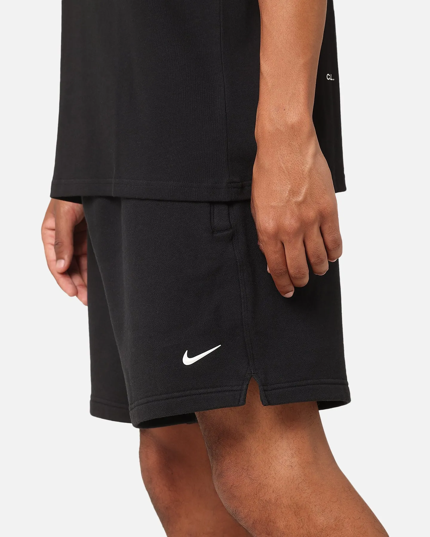 Light Motion Fit All Fit Nike Nocta Fleece CS Fleece Shorts Black/White