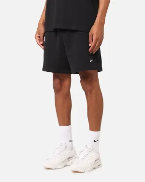 Layered Hem Detail Nike Nocta Fleece CS Fleece Shorts Black/White
