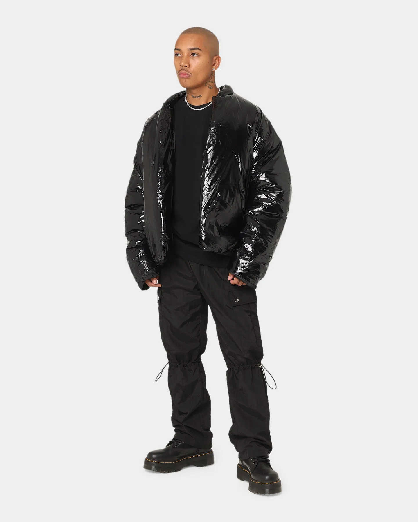 Club Paradise  Paxton Puffer Jacket Black FoldableDesign Nano Coated Fabric