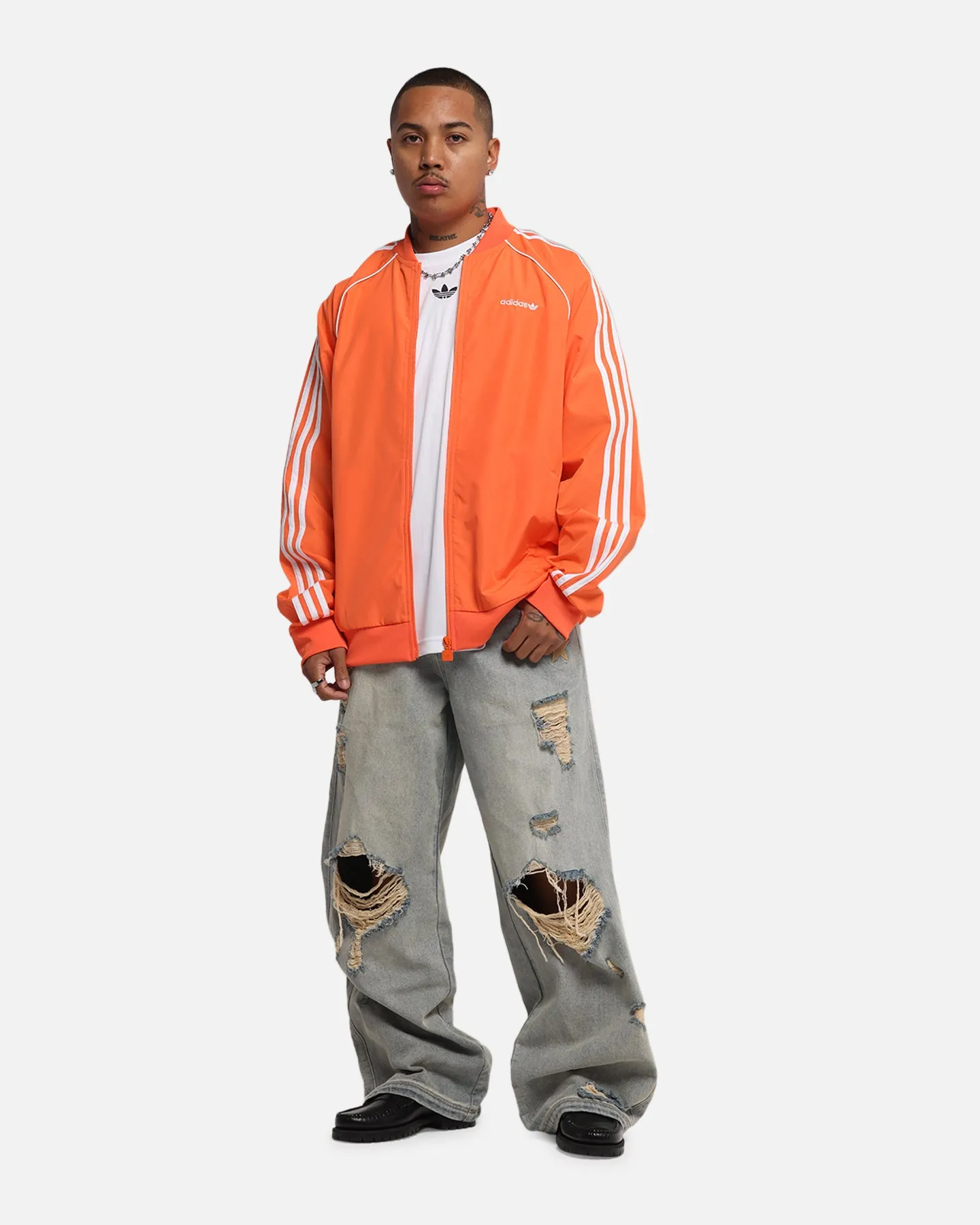 Ventilated Back Adidas Archive Track Jacket Orange