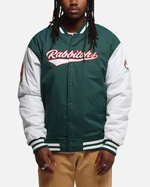 Storm Fit Feedback Bleacher Athletic South Sydney Rabbitohs NRL 1908 Baseball Varsity Jacket Official Team Colour