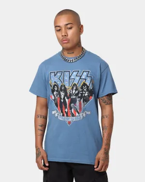 KISS Spirit Of '76 Tour T-Shirt Indigo Blue Easygoing Design