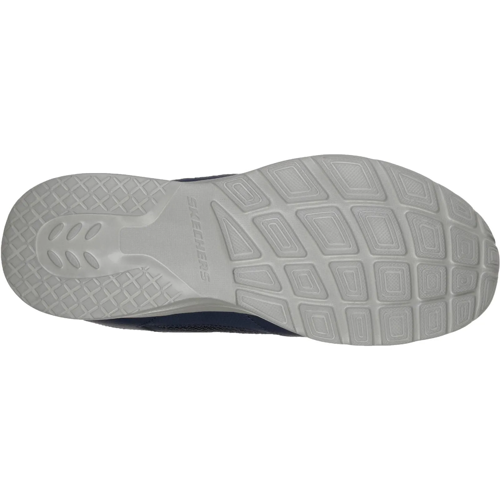 Skechers Mens Dynamight 2.0 Lace Up Memory Foam Trainer Navy Foam Lining Standing Workers