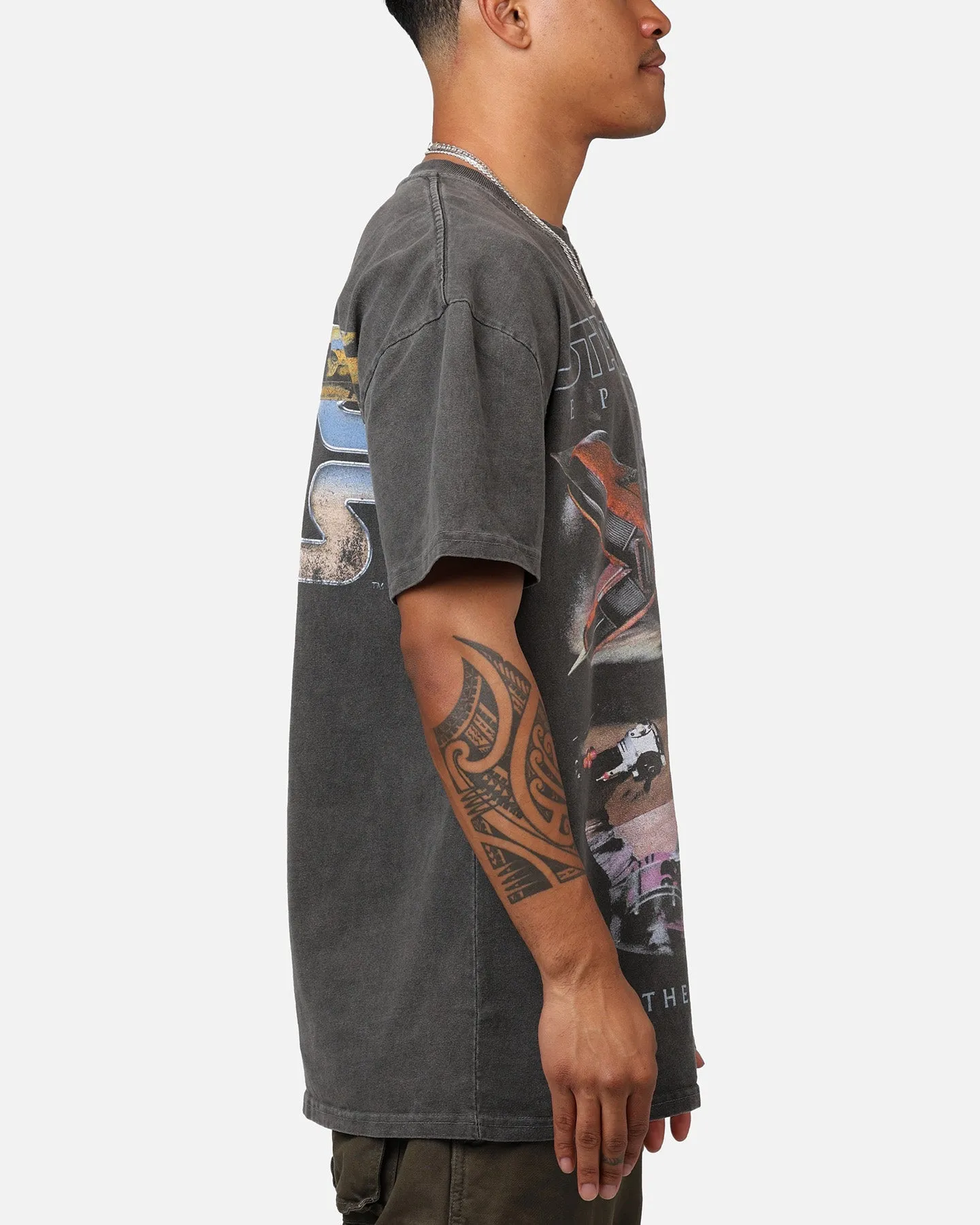 Autumn coziness Comfy Essentials Star Wars Episode I '99 Heavyweight Vintage T-Shirt Black Wash