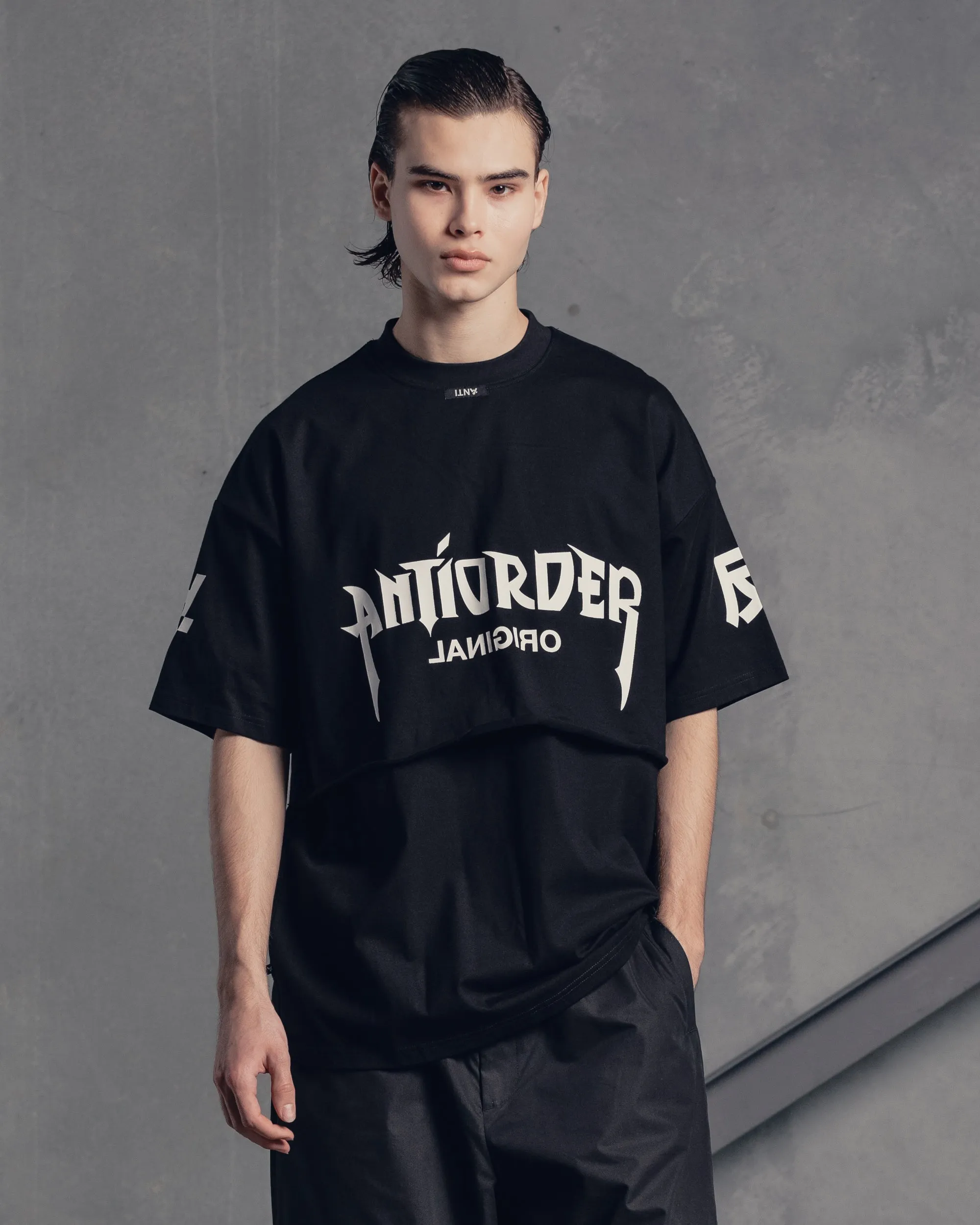 The Anti Order Shibuya Markets Avant Boxy T-Shirt Black Stylish and Easygoing Versatile Fit
