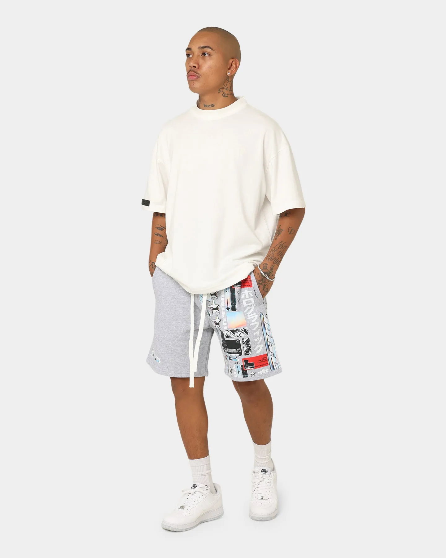 Snug Fit Breathable Comfort Fit Loiter Constellation Shorts Grey