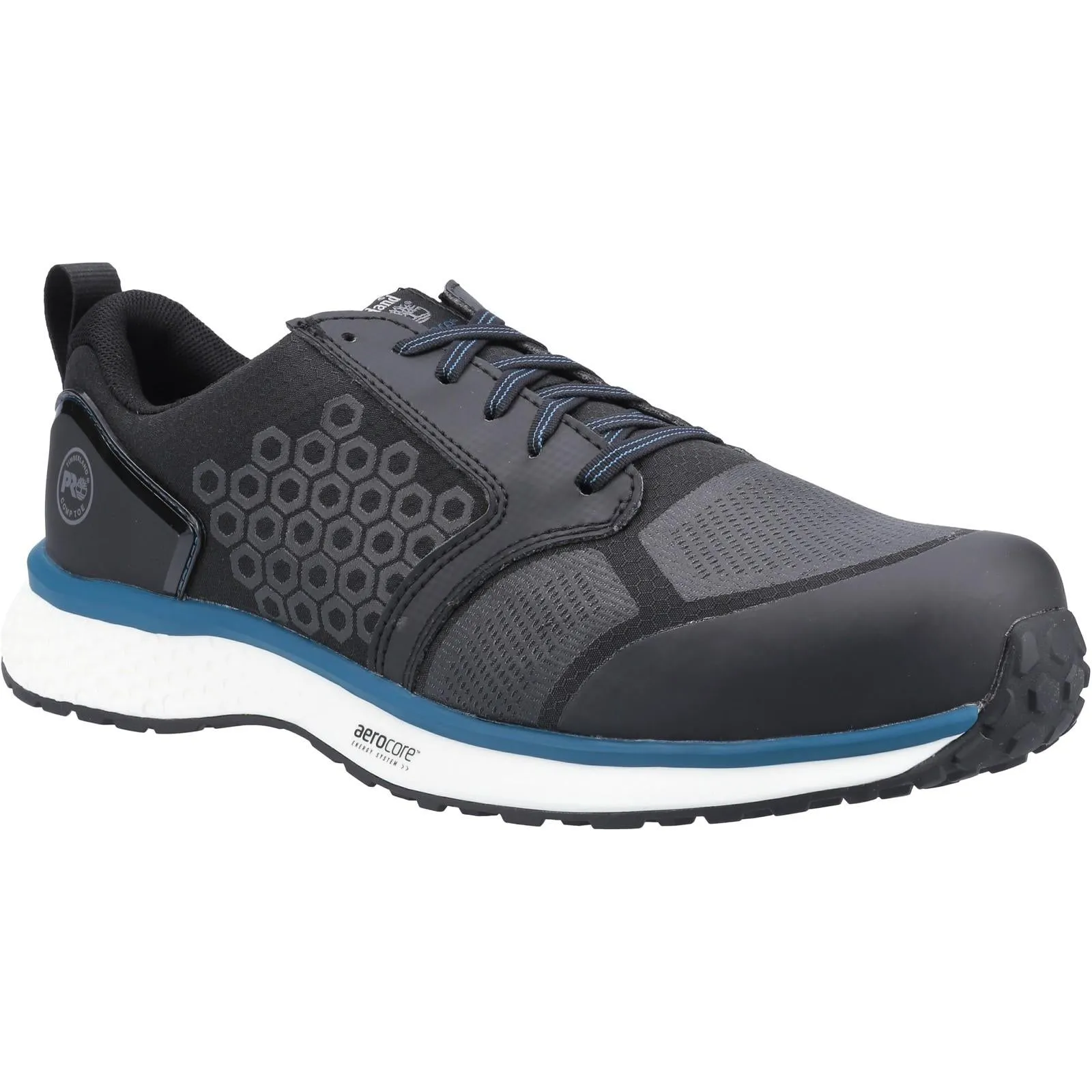 Arch Support Wellness Seekers Sweat Resistant Urban Stroll Timberland Pro Mens Reaxion Composite Safety Trainer Black/Blue