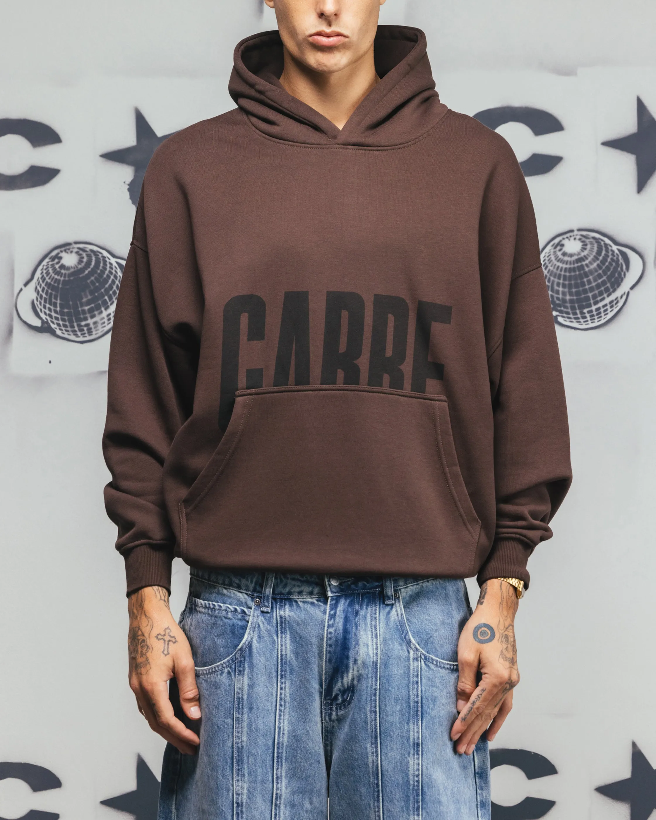 Carre Premium Essentials Hoodie Chocolate Street Edge