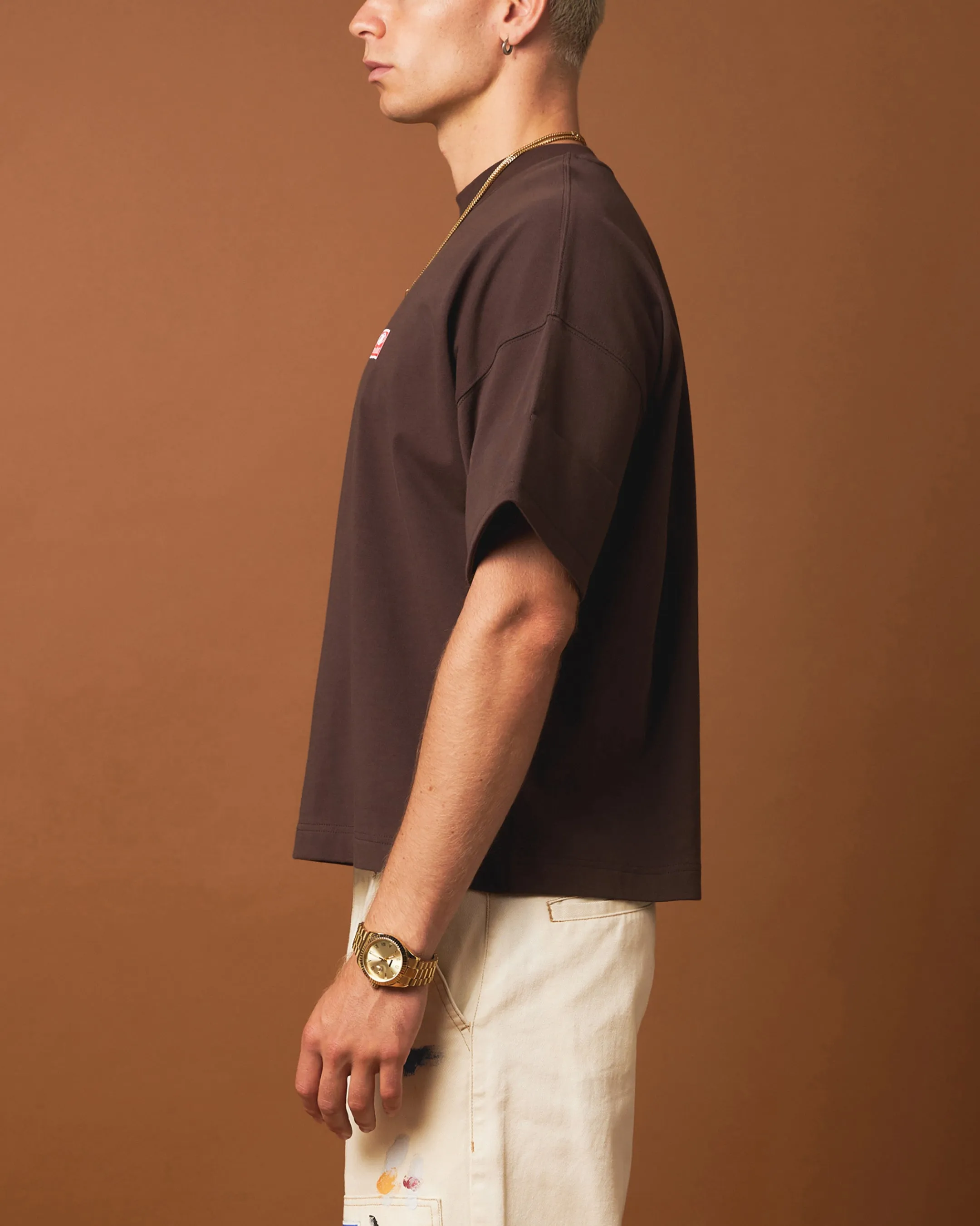 404 Workwear T-Shirt Brown Weekend Smart Look