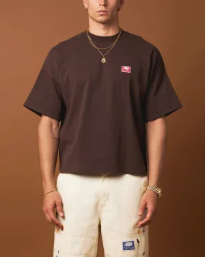 Outdoor Sports Hygroscopic Fiber 404 Workwear T-Shirt Brown