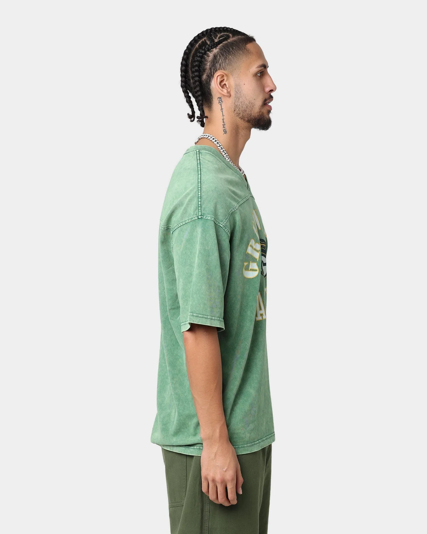 Mitchell & Ness Green Bay Packers Winners Oversized T-Shirt Bucks Green Office Wear ZeroDistressFinish