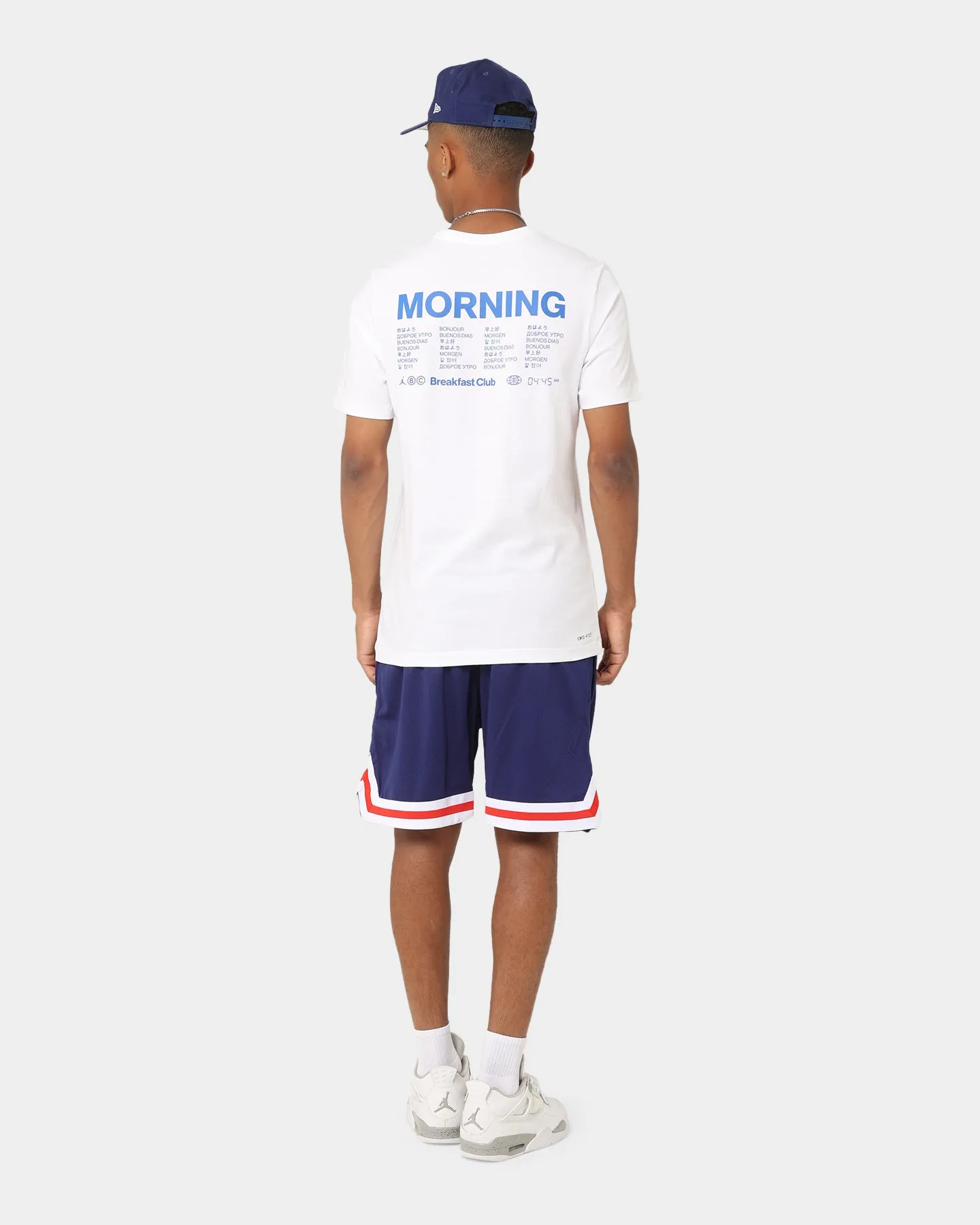 Quick-Drying Shirt Jordan Dri-FIT Sport Breakfast Club Graphic T-Shirt Hyper Royal/ White