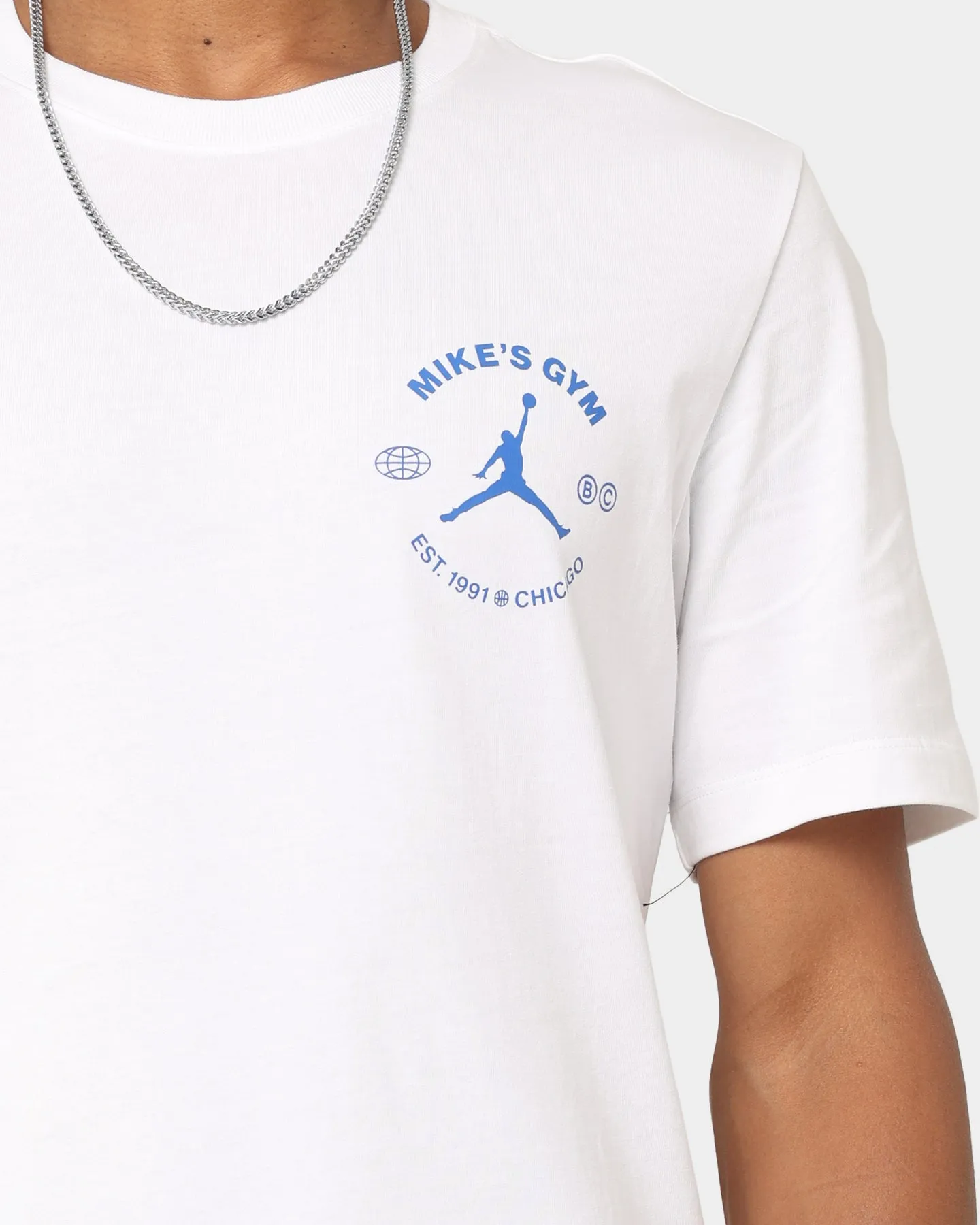 Jordan Dri-FIT Sport Breakfast Club Graphic T-Shirt Hyper Royal/ White Minimal Comfort Wear