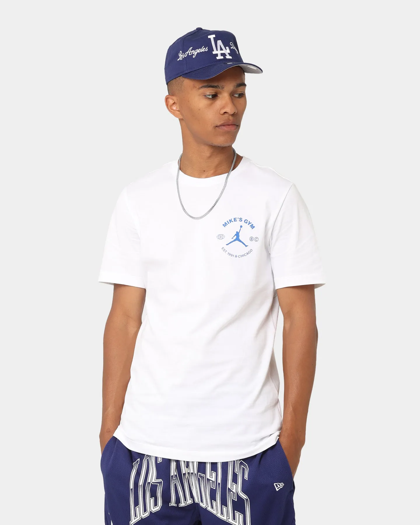 OdorResistant Jordan Dri-FIT Sport Breakfast Club Graphic T-Shirt Hyper Royal/ White