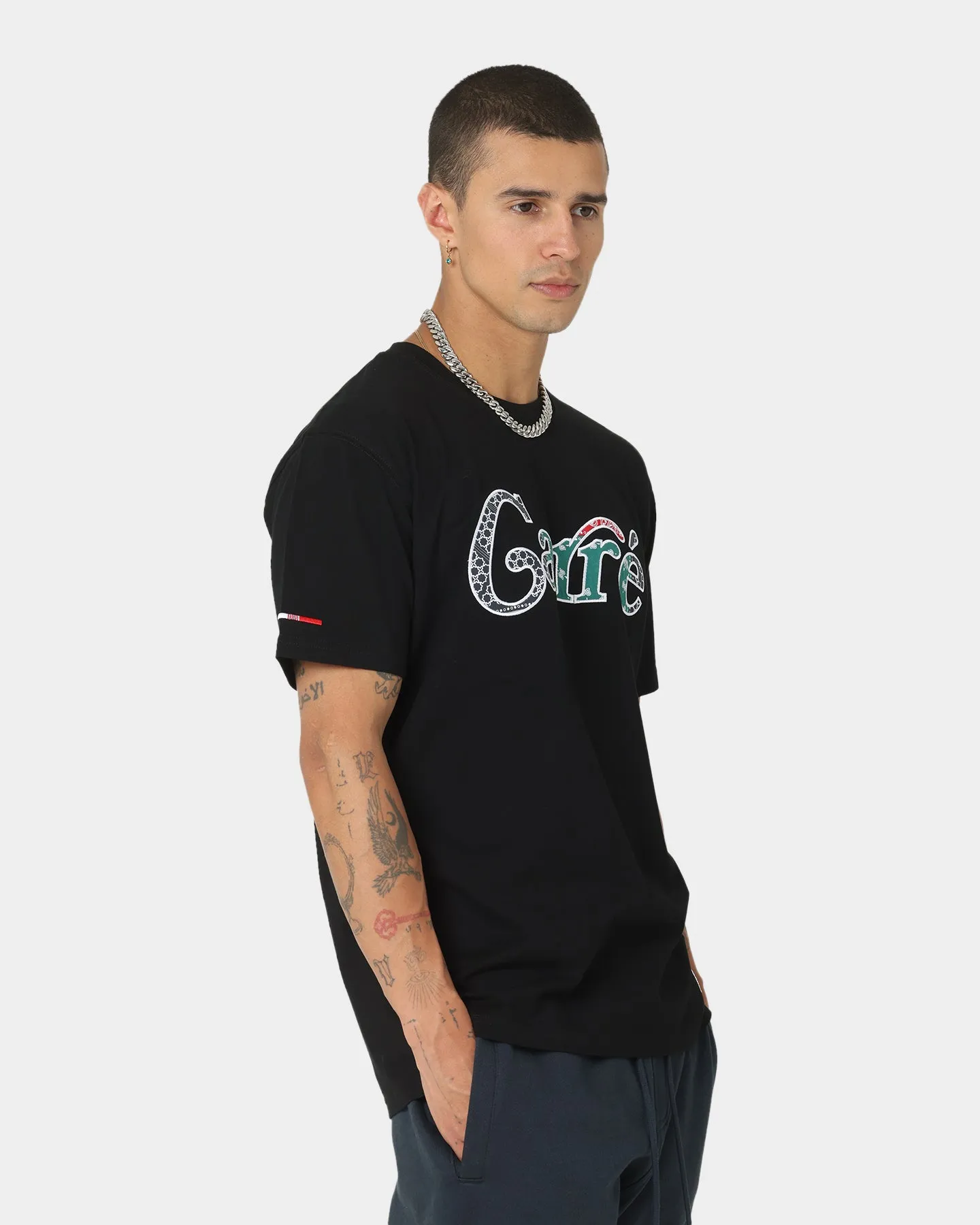 Carre BU CLS Short Sleeve T-Shirt Black Smart Casual Versatile Layering Piece