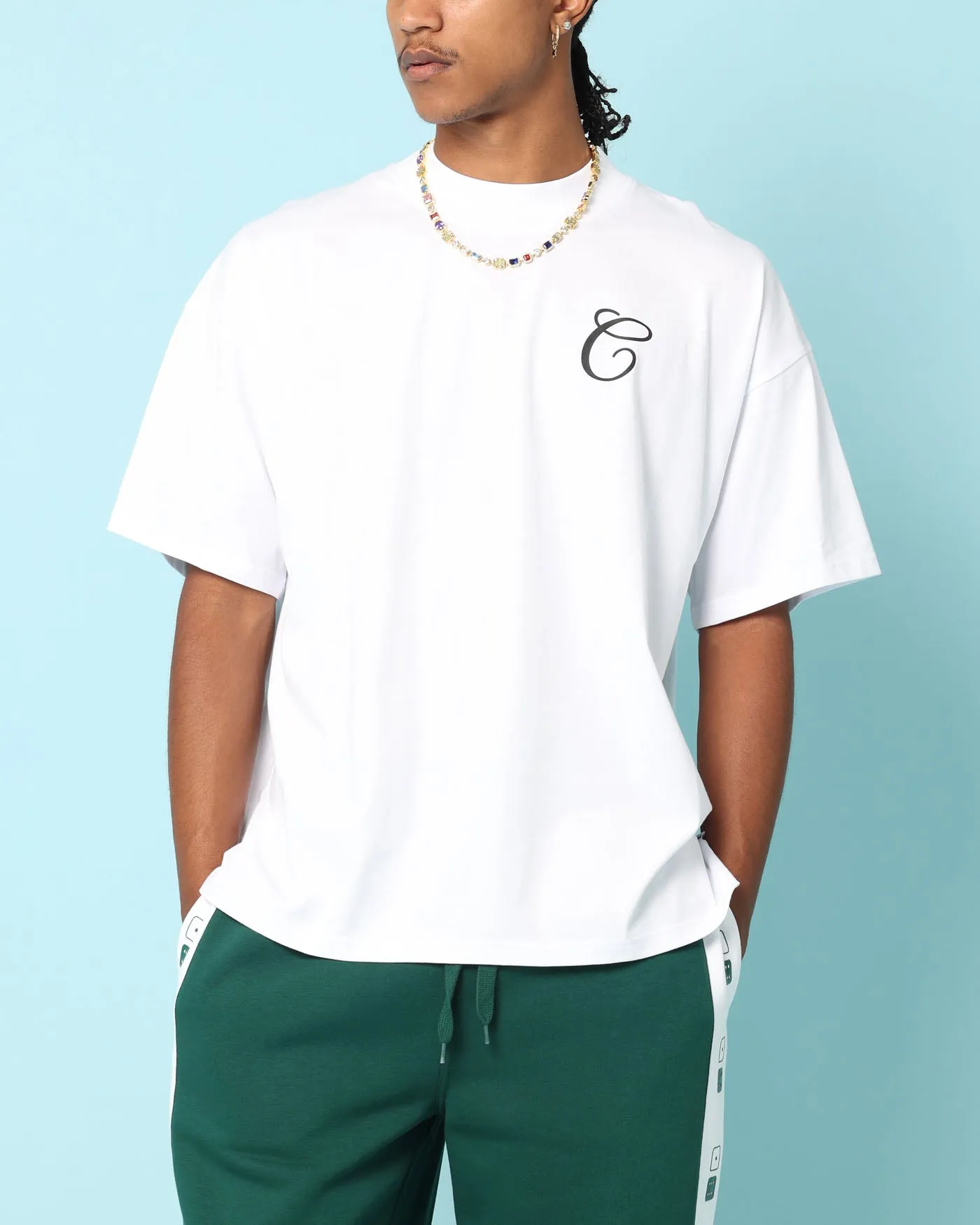 Carr?? Club Carr?? Oversized T-Shirt White Modern Comfort Style Versatile Design
