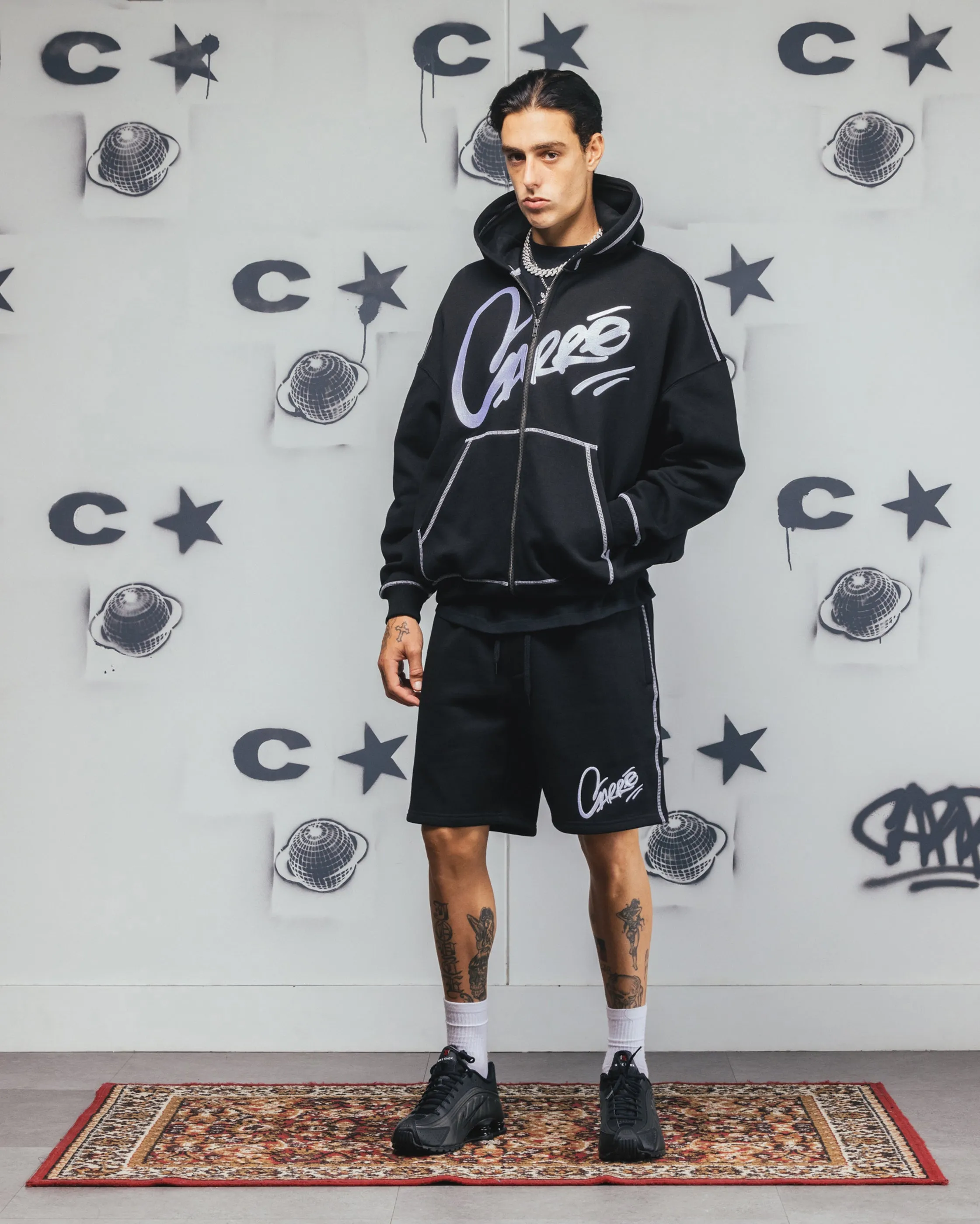 Carre Corrupt Hoodie Black Durable Reinforcements Urban Explorer