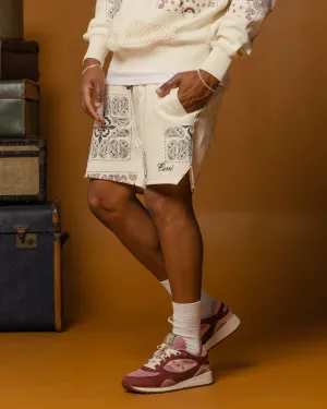 Carre Fragment Paisley Shorts Off White Seamless construction