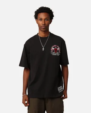 Mitchell & Ness Chicago Bulls Arch T-Shirt Faded Black Streetwear Style Classic Chic