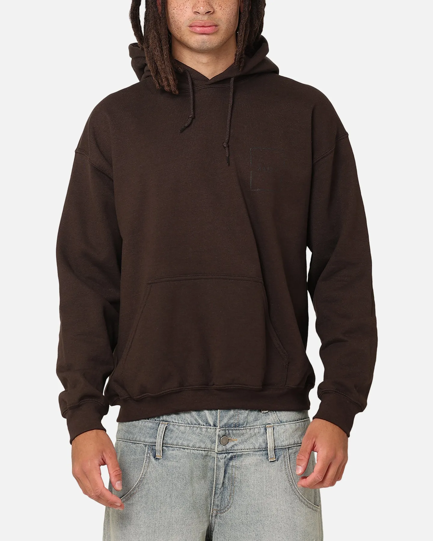 Seamless Shoulder Saint Morta Division Hoodie Brown
