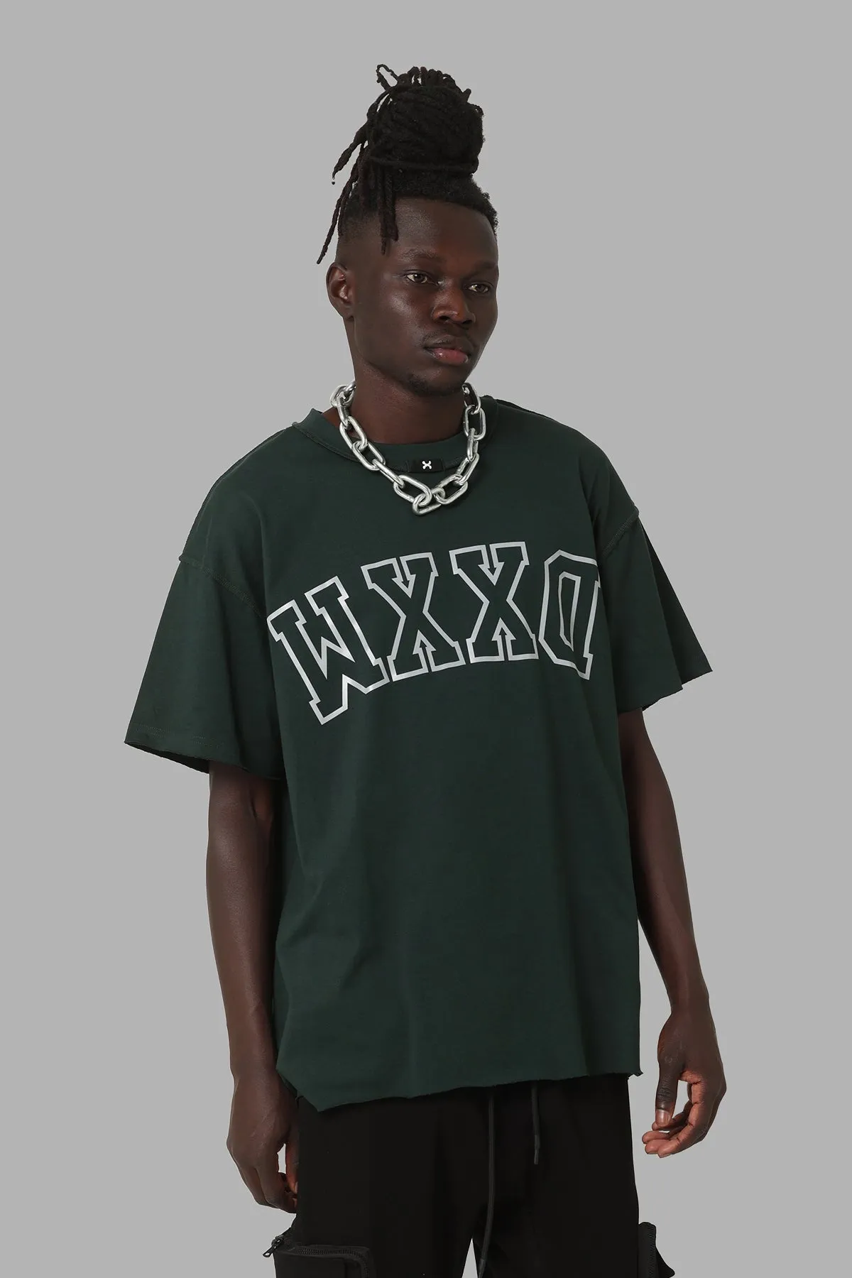 Outdoor Gear DXXMLife L-6 A Hi Vis Oversized T-Shirt Dark Green