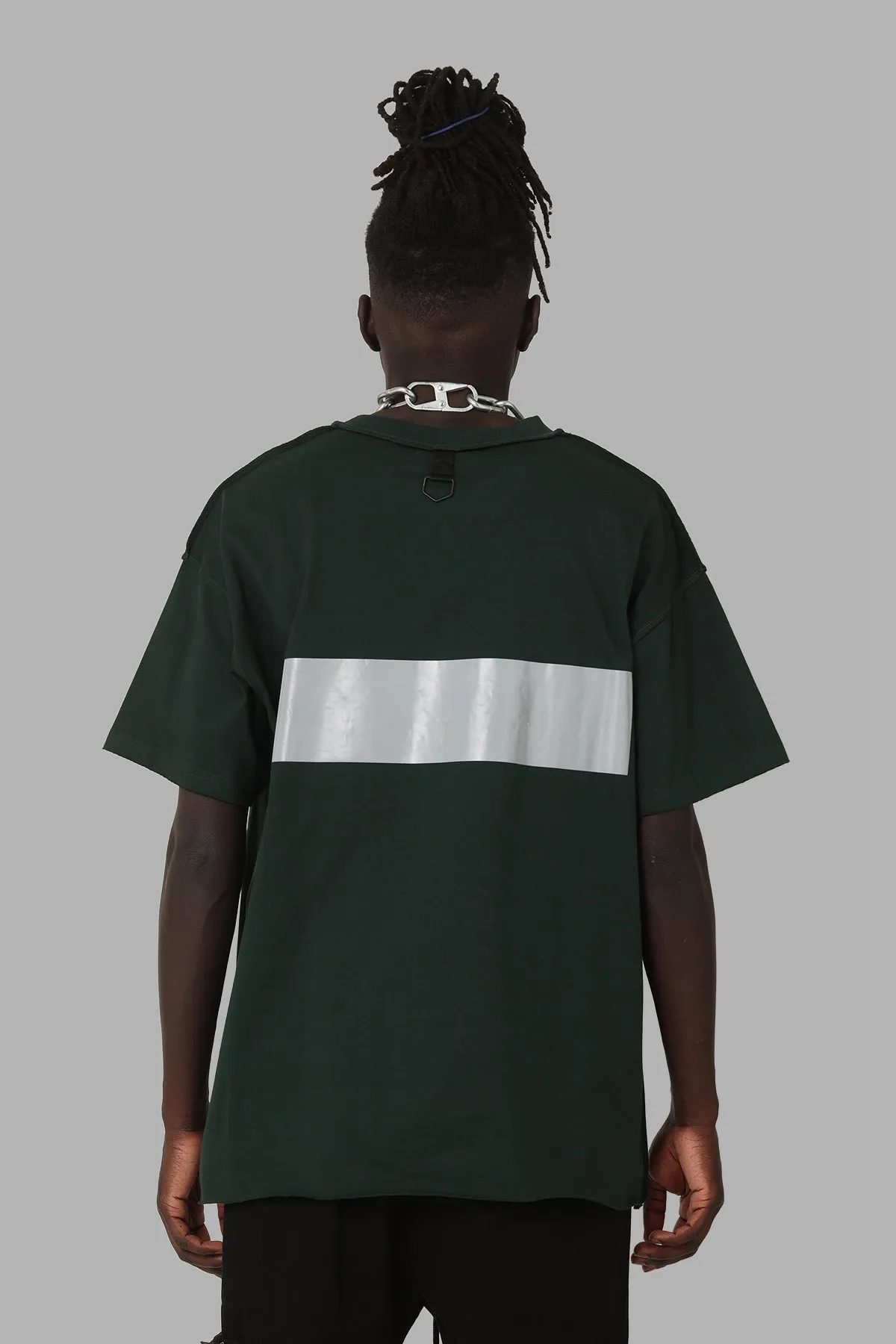 Easy Style Wear Perfect for Layering DXXMLife L-6 A Hi Vis Oversized T-Shirt Dark Green