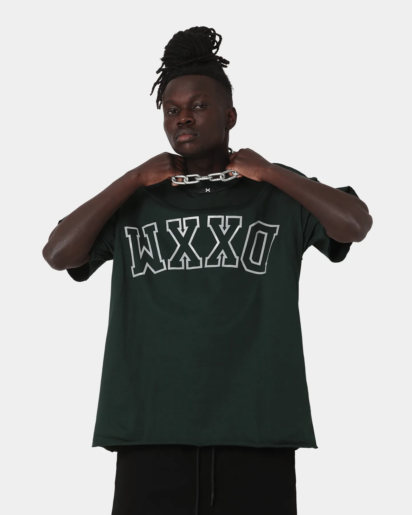DXXMLife L-6 A Hi Vis Oversized T-Shirt Dark Green Bold colors