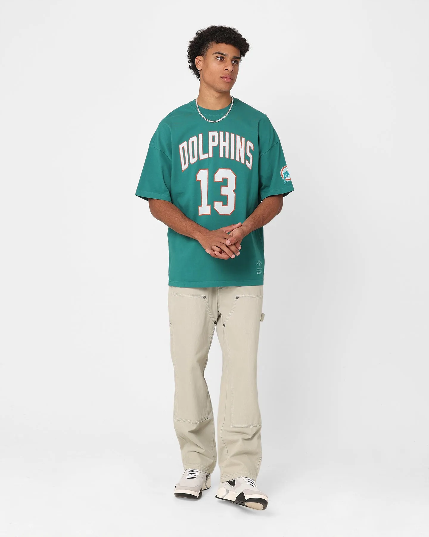 Mitchell & Ness Miami Dolphins Dan Marino N&N Oversized T-Shirt Faded Teal Effortless Layer sports performance