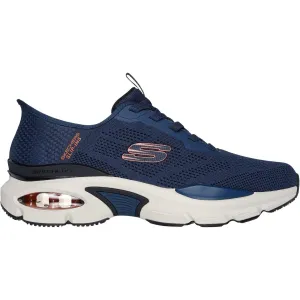 Skechers Mens Skech-Air Ventura Vanderway Shoes Navy/Orange Ventilation Perforation System