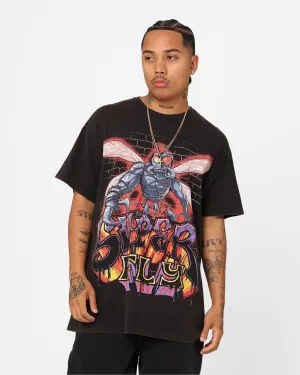 Goat Crew X Teenage Mutant Ninja Turtles Superfly Vintage T-Shirt Black Wash Chill Comfort Look Relaxed Comfort Wear