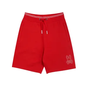 Kids Psycho Bunny Larkin Shorts (Red Spice) SustainableTextiles Simple Style