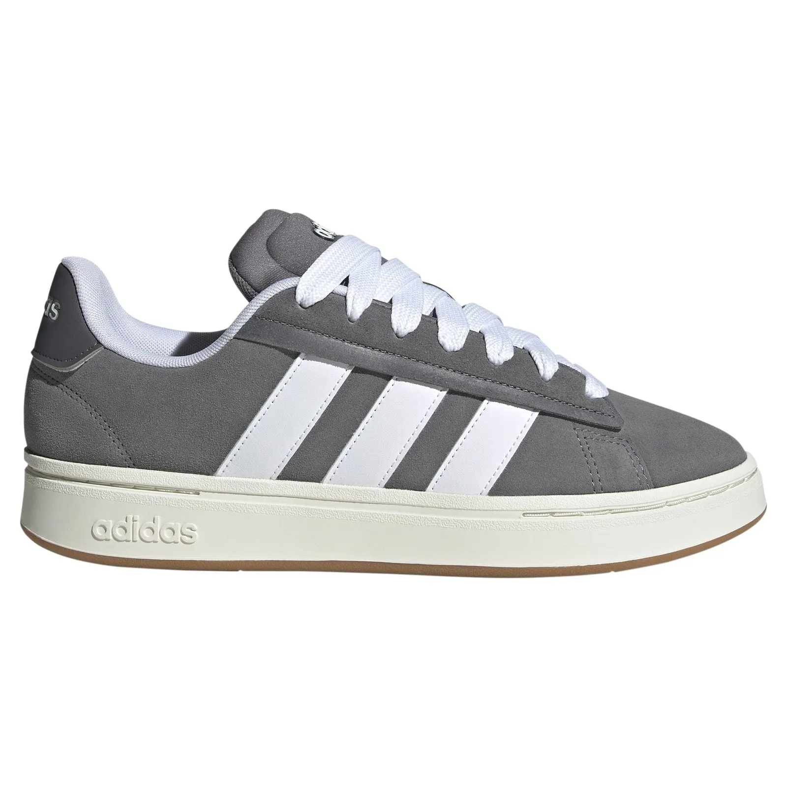 Adjustable Hook and Loop Closure adidas Mens GRAND COURT ALPHA 00s Gry/Wh