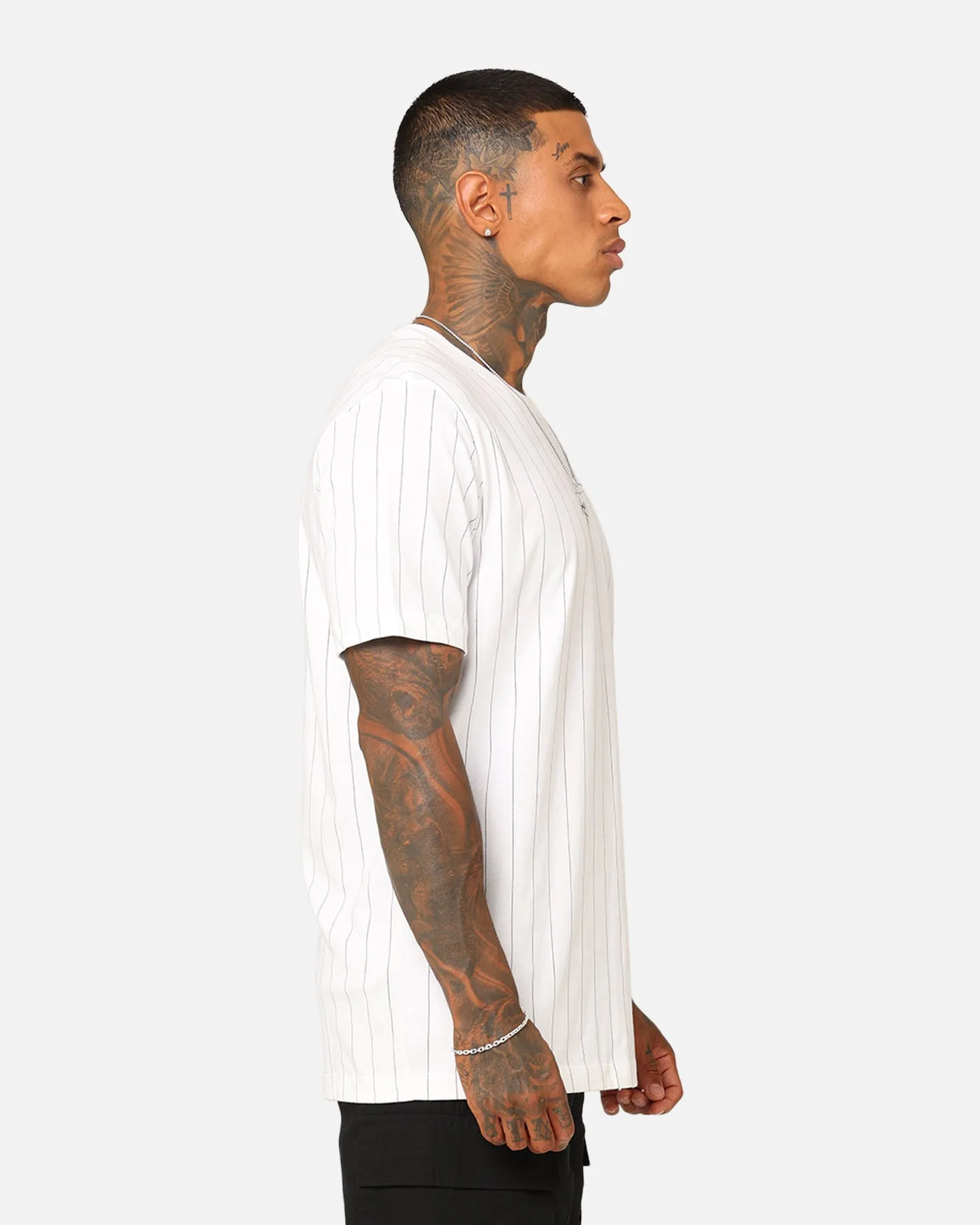 Jordan Flight MVP Crew T-Shirt White/Dark Powder Midweight Knit Skin Friendly Lining