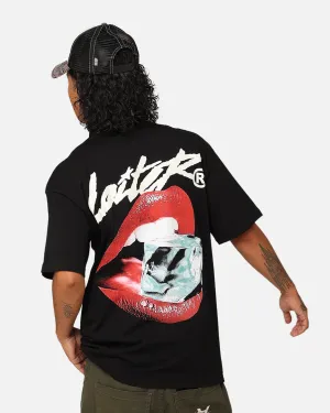 Loiter Cold Lips T-Shirt Black easy to pair Perfect Comfort Wear