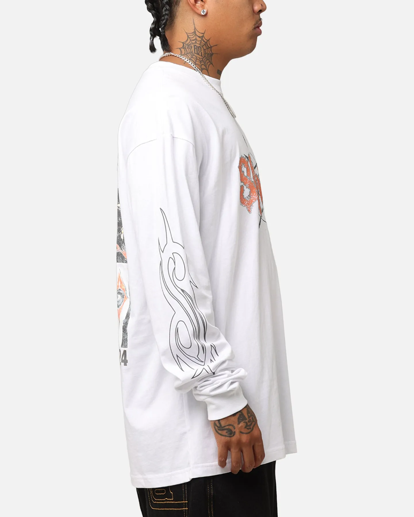 Slipknot World Tour '24 Long Sleeve T-Shirt White Neo Mode