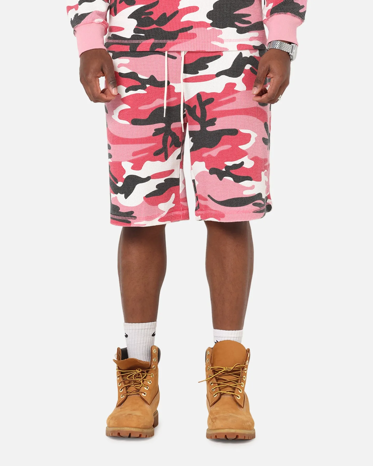 Anti Cling Technology XXIII Printed Thermal Shorts Pink Camo