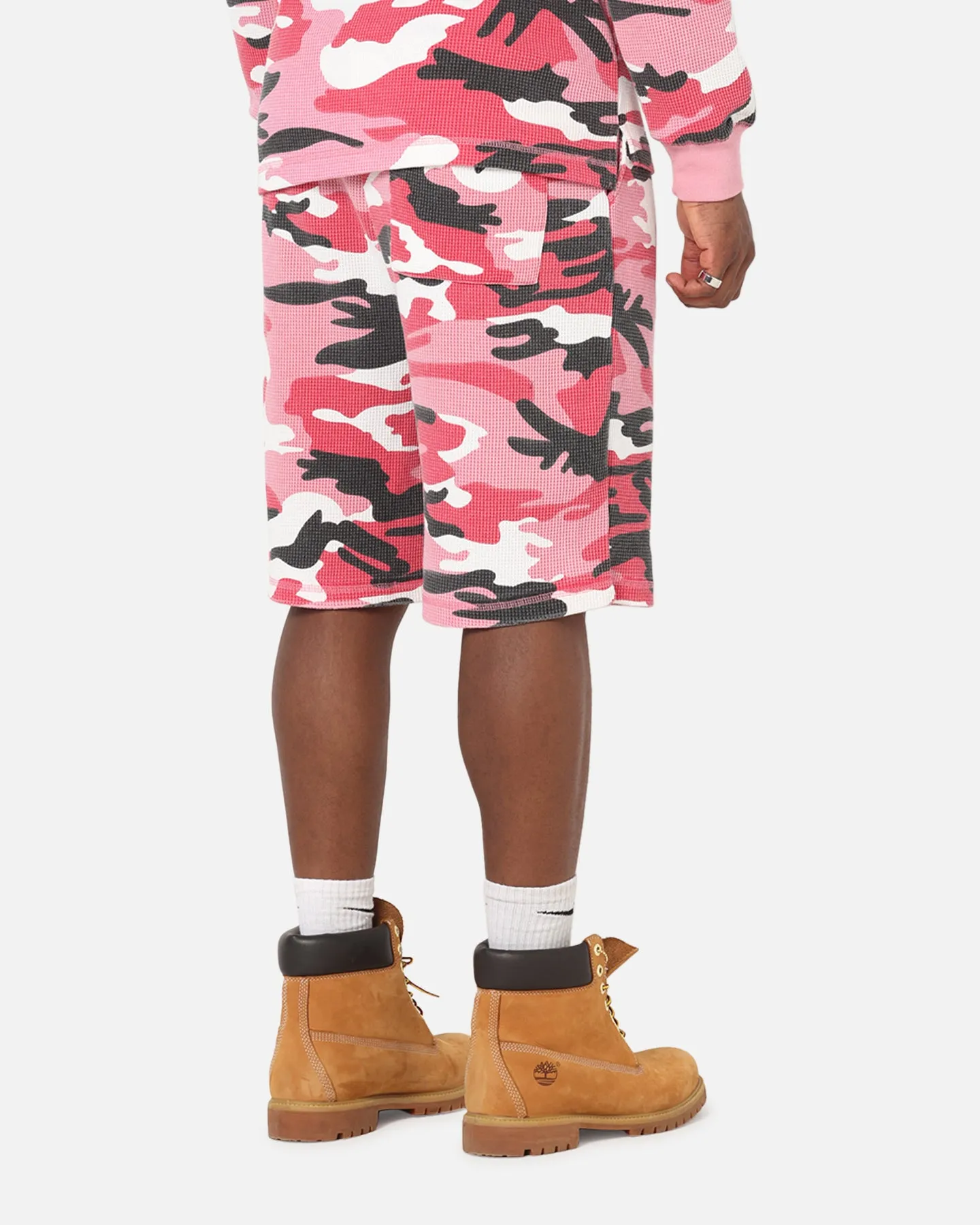 Basic Stretch XXIII Printed Thermal Shorts Pink Camo
