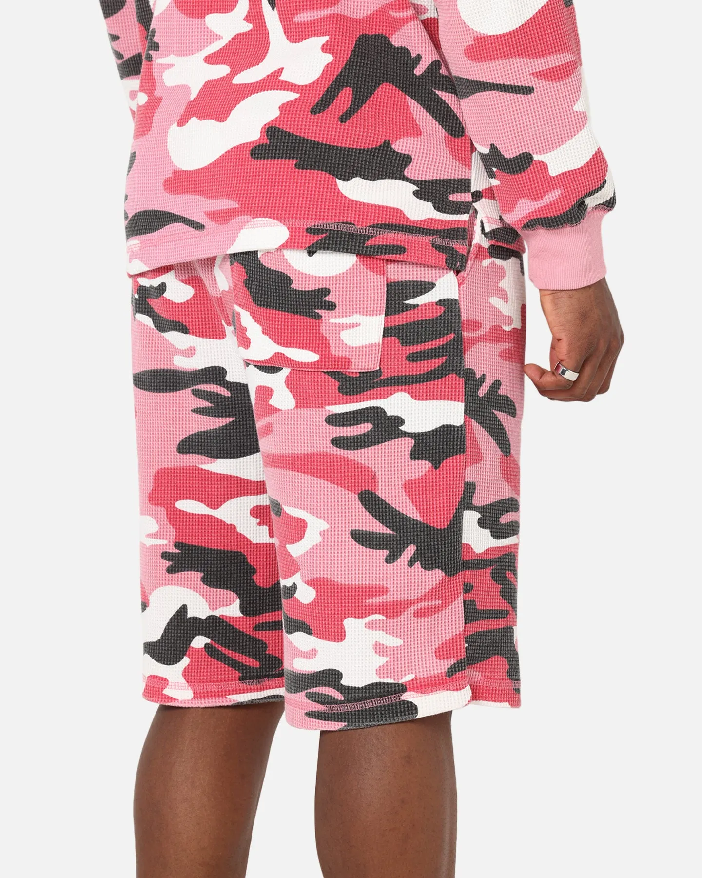 Abrasion Resistant Material Value for Money XXIII Printed Thermal Shorts Pink Camo