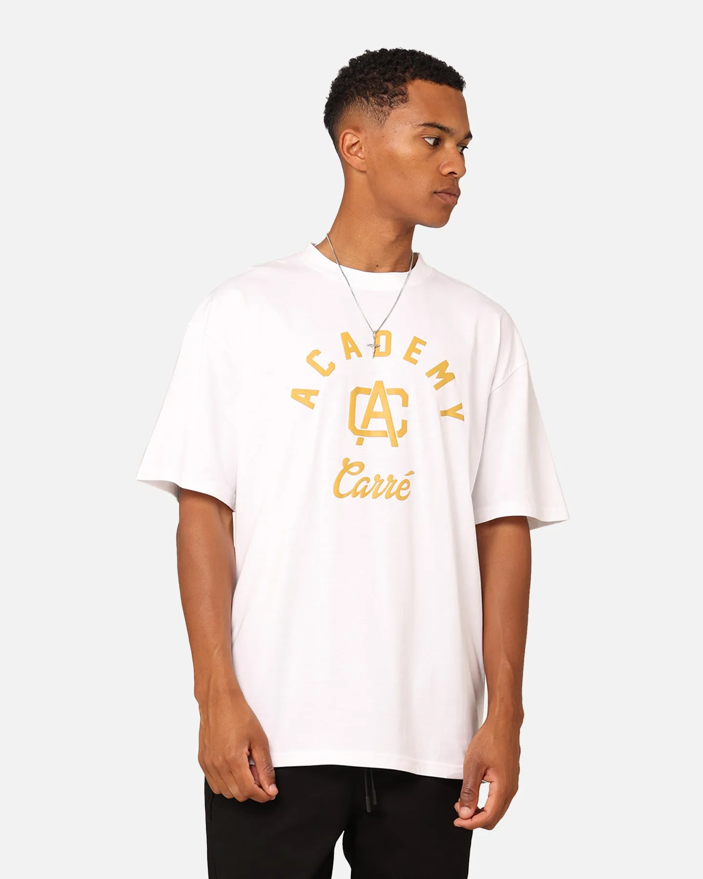 Carre CA Stamp T-Shirt White Everyday Layering Easy Wear Look