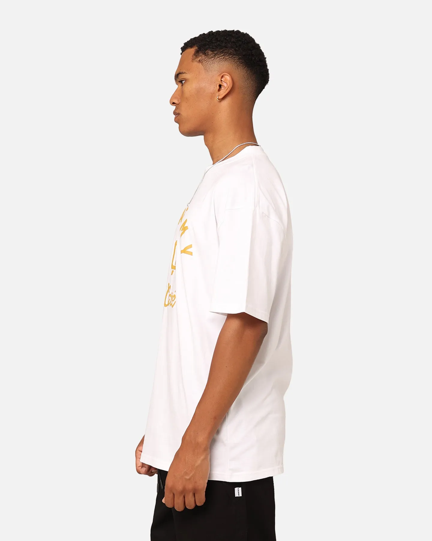 Anti Bacterial Treatment FlexibleKnit Carre CA Stamp T-Shirt White