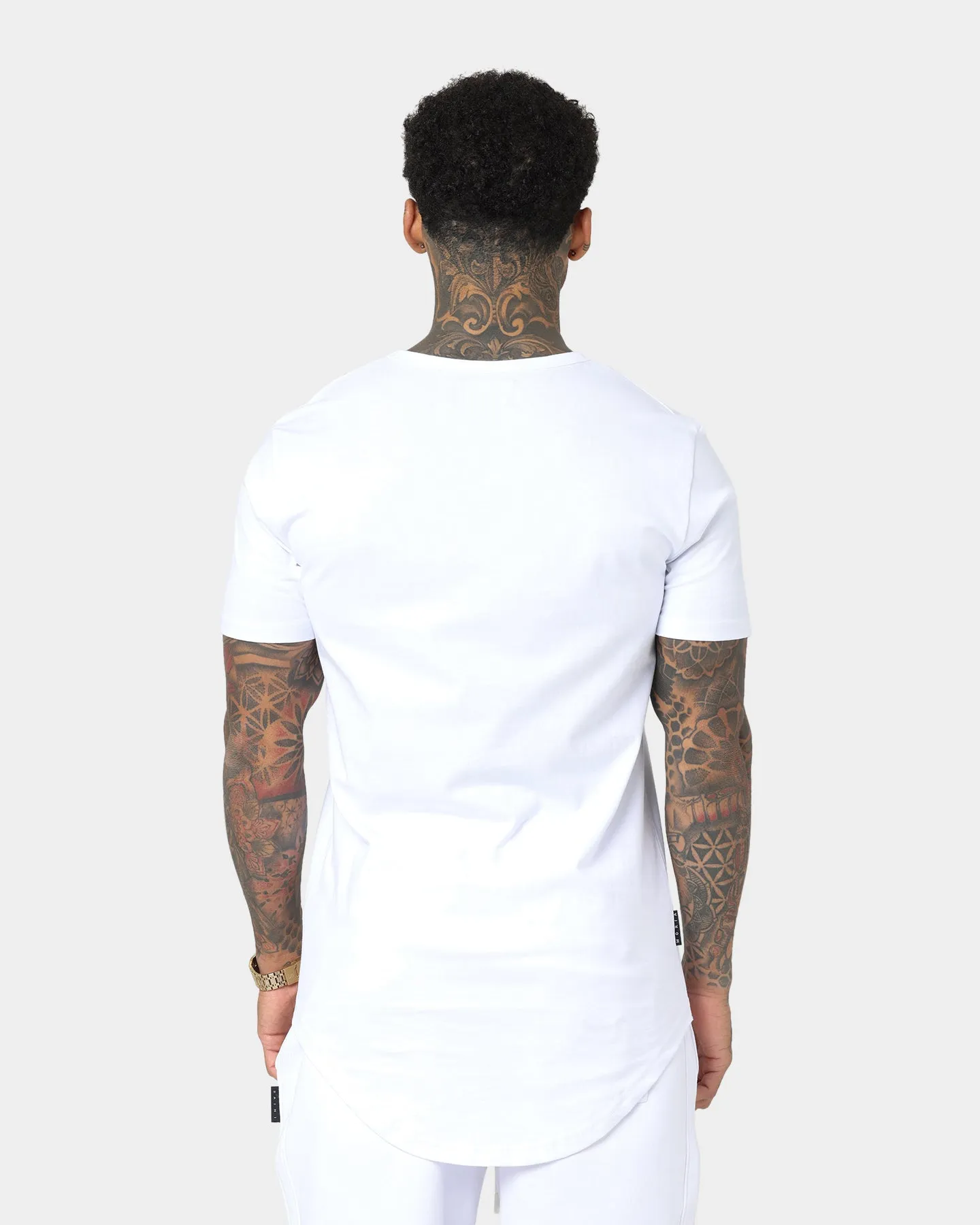 Saint Morta Annex El Duplo Short Sleeve T-Shirt White/White Picnic Vintage Wash Effect